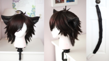 Cheshire wig & tail
